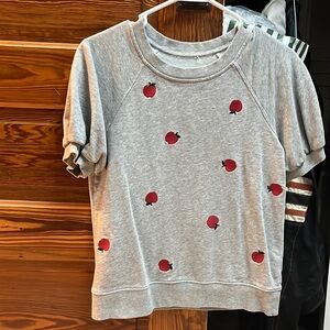 Kate Spade short sleeve sweatshirt, tag is not present